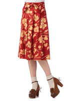 【LIZLISA】ペイント花柄フレアスカート