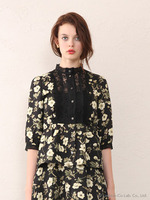 【Omekashi】フレアーレースブラウス