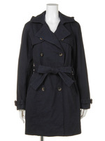 フード付きトレンチコート