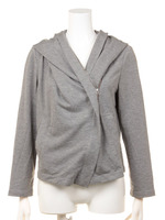 ミニ裏毛フーデッドブルゾン