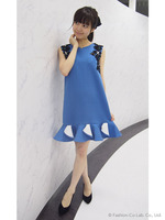 裾ペプラムビジュードレス