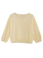 TTヤーンパフスリーブカーデ