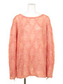 【BED＆BREAKFAST】Mohair　Cable　Knit　Boat　Neck