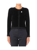 ベルベットモールニットカーディガン