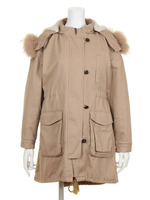 ラクーンファー付モッズコート