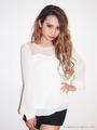 レース切替シフォンTOPS