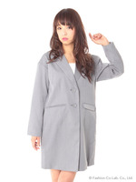 ドロップショルダーロングジャケット