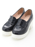 厚底ローファー