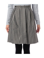 千鳥格子タックスカート