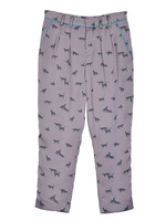 猫柄テーパードタックPT