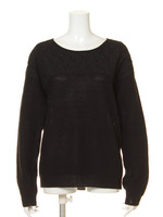 【mystic】レースドッキングニット