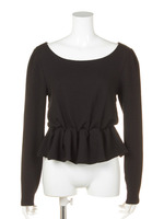 ギャザーペプラムクロップTOP