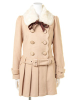 ティペットプリーツコート