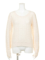 透かし柄ニットP/O