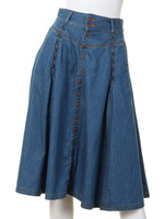 デニムフレアースカート
