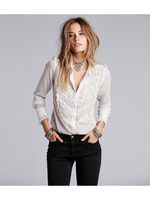 ドットシフォンシャツ