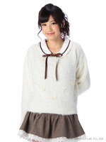 【Tralala】リボン&パールプルオーバー