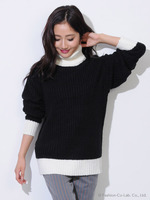 タートルオーバーサイズニット