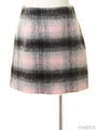 パステルタイトチェックスカート