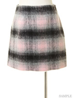パステルタイトチェックスカート