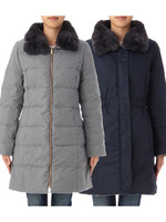 ファーカラーリバーシブルダウンコート