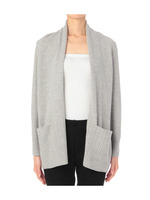 リブポケットトッパーニットカーディガン