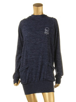 ニットスカルパーカーOP