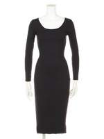 ニットリブタイトワンピース