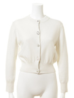 ビジュー釦カーディガン