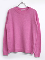 ラウンドネックアンゴラニット