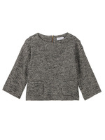 千鳥柄バックジップアップブラウス