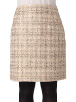 箔プリントツイードタイトスカート