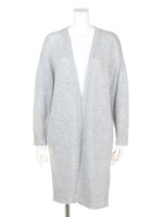 15G天竺ロングVネックカーディガン