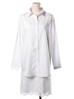 レースセットシャツワンピース