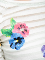 ボーダーフラワーニット