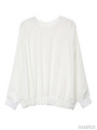 【NINE】サテンシャーリングTOPS