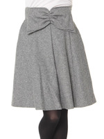 BIGリボンミドルフレアスカート