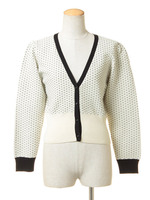 ドットガラハイショクカーディガン