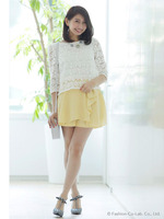 ラッフルスカートみえキュロット