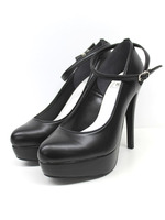 【R&E】ストラップ付ヒールパンプス