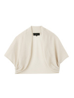 ラメ入りボレロ風カーディガンニット