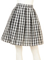 【Agneau7】ギンガムタックフレアスカート