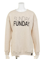 【FONT LAB】SUNDAY FUNDAY SWEAT SHIRTS 