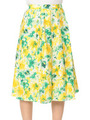 フラワーミモレスカート