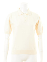 [L.B DAILY STOCK]カシミア混ニットポロシャツ