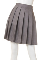 【Teens Ever】スカート(無地グレー)LL