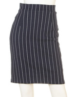 ストライプ柄ペンシルスカート