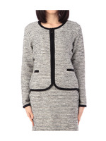 ラメツイード調ノーカラージャケット