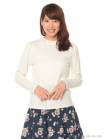 Jビジュー付ワイドリブ