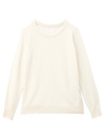 アンゴラ混ジョーゼット切り替えニット